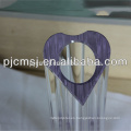 Florero de cristal rectangular con flor personalizada para decoraion casero